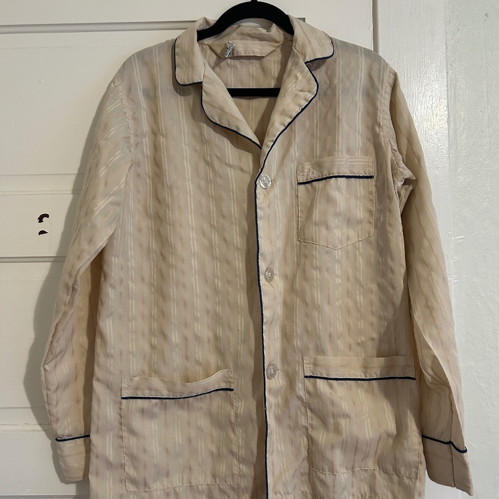 Vintage Christian Dior pajama shirt